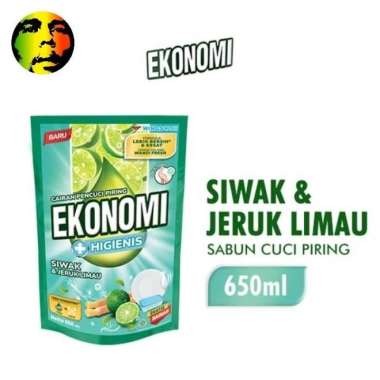 Promo Harga Ekonomi Pencuci Piring Power Liquid Siwak & Jeruk Limau 650 ml - Blibli