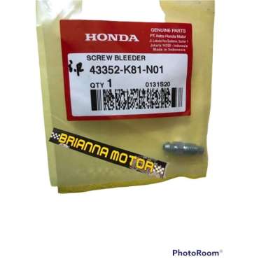 BAUT NAPEL KALIPER REM BEAT FI BEAT DELUXE SCOOPY ESP ORI HONDA 43352 K81 N01