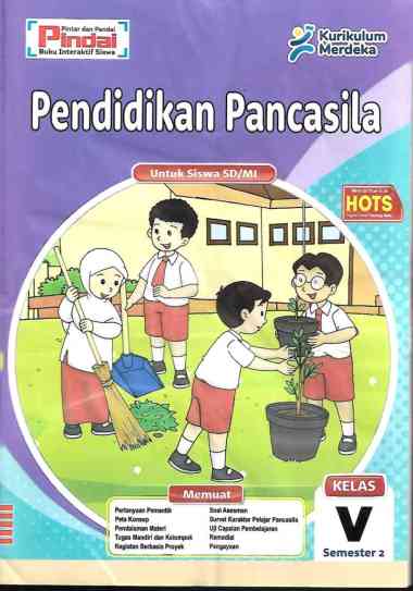 Buku LKS PKN Kelas 5 SD/MI kurikulum Merdeka Semester 2
