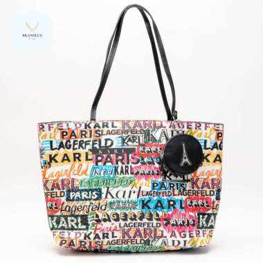 Karl Lagerfeld Paris Adele Logo Tote Bag - 100% Authentic