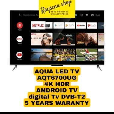 AQUA LE50AQT6700UG/50AQT6700UG 4K ANDROID TV 50 inch