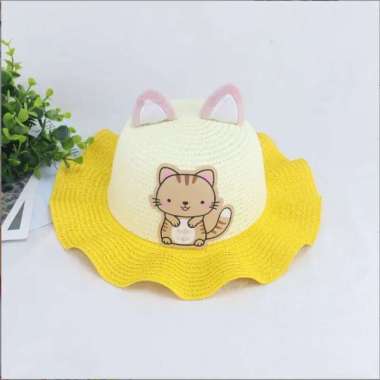 VERISH TOPI PANTAI ANAK GELOMBANG KUCING Topipantaibdg KUNING