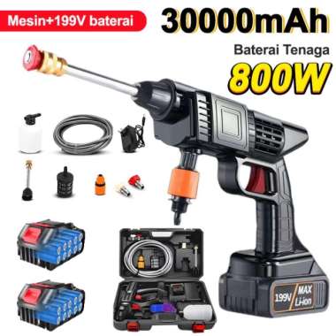 Term Cuci Mobil Tanpa KabelAlat Baru V+2 battery+box