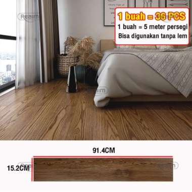 1 BOX 36 Pcs Floor Vinyl Lantai St New nut color-36PCS