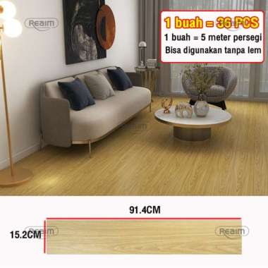 1 BOX 36 Pcs Floor Vinyl Lantai St New arna krem-36PCS