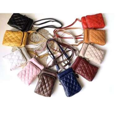 VERISH Tas HP kulit Asli Tas Wanita Kulit Sapi Slempang Putih