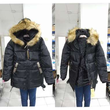 Verish jaket winter wanita down quilt jacket Winter hitam