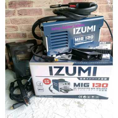 IZUMI MIG 130 Inverter Trafo Las Welding Tanpa Gas CO2 MIG130