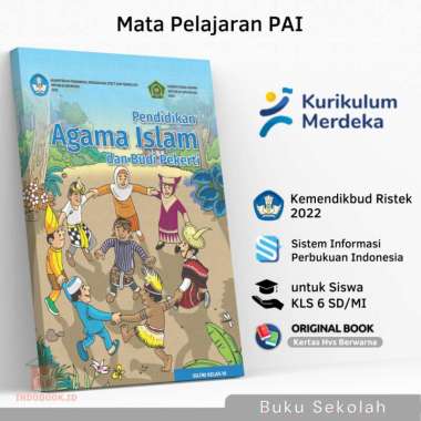 Buku Paket Mata Pelajaran PAI Agama Islam Kelas Kls 6 VI SD MI Kurikulum Merdeka Belajar 2022 Anak M