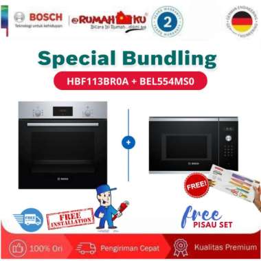 Bosch Promo Bundling Bosch HBF113BR0A Oven + Bosch BEL554MS0 Microwave