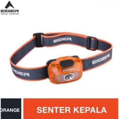 Headlamp Eiger Axial Pro Senter Kepala Lampu Kepala Outdoor Hiking Orange