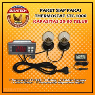 Paket Siap Pakai Thermostat Termostat Pemanas Hygrometer Mesin Tetas