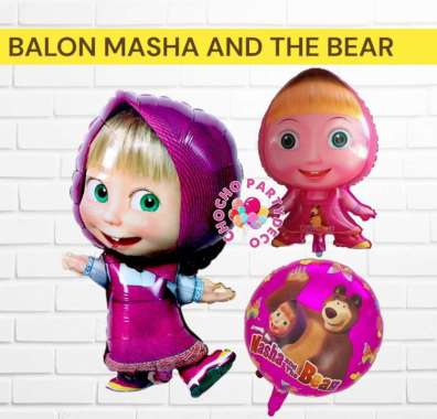 Balon MASHA AND THE BEAR / Balon Foil Masha And The Bear Masha Sedang