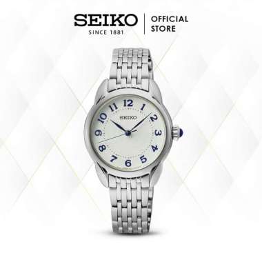Jam Tangan Seiko Wanita SUR561P1 SUR561 White Dial Quartz Stainless Original