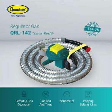 regulator quantum QRL-042 / regulator kompor gas / Selang dan regulator quantum qrl042