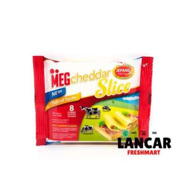 MEG KEJU CHEDDAR 8SLICES