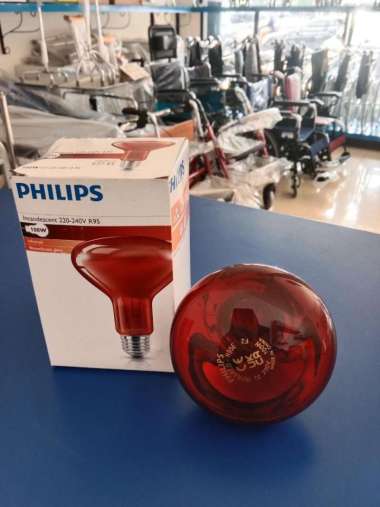 Bohlam Lampu Infrared Philips 150w / Lampu Terapi Infrared Merah 100W