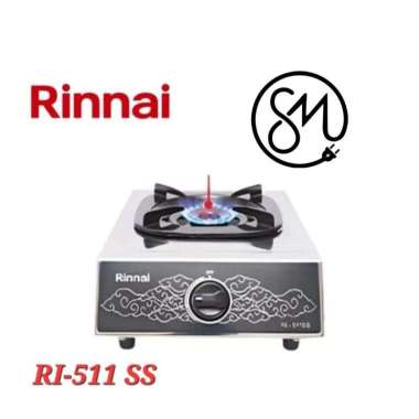 Kompor Gas Rinnai 1 tungku RI-511SS Stainless Batik