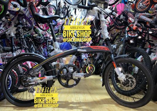 SEPEDA LIPAT PACIFIC 2980 RX 5.0 DISC BRAKE 20 INCH BLACK ORANGE