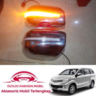 RUNNING SEIN LED Cover Spion Mobil All New AVANZA 2012 2016 Chrome Multicolor