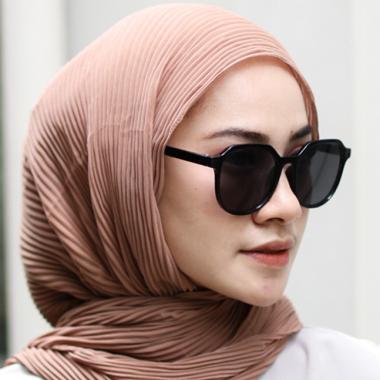 PASHMINA PLISKET LIDI PREMIUM PLISKET KECIL TANPA GARIS TENGAH PREMIUM SOFT PURPLE