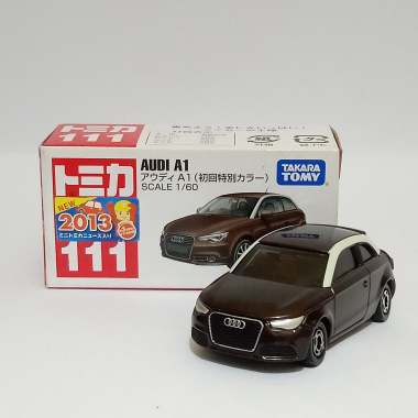 Tomica No 111 AUDI A1 Takara Tomy Diecast Mobil Skala 1:60 Audi Miniatur Mobil Mainan anak