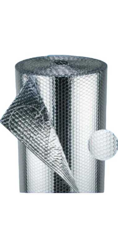 ALUMUNIUM FOIL BUBBLE DOUBLE 120CM X 25MTR DMM 8MM