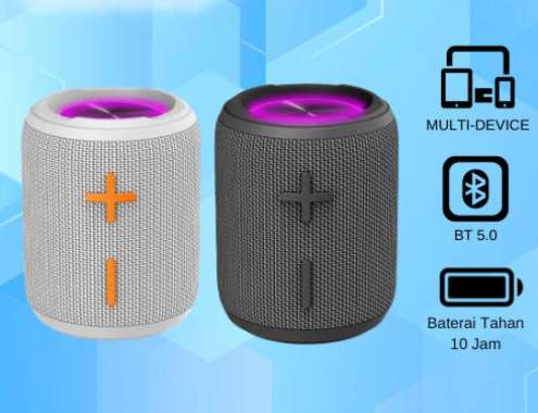 Soundtech Golem TWS Wireless Speaker Bluetooth AUX Mini Audio - SOLO, GREY SOLO WHITE