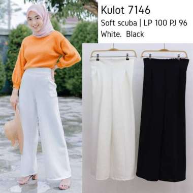 kulot scuba celana kulot wanita celana kulot panjang kulot scuba putih kulot putih scuba