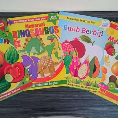 Buku Menulis Dan Mewarnai Seri PAUD Menulis Angka