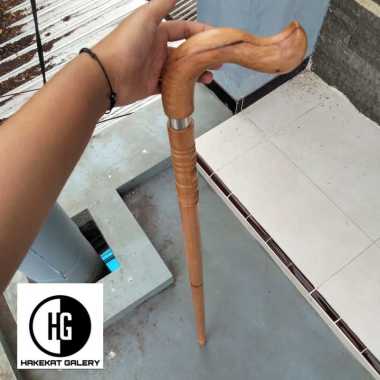 tongkat jalan kesehatan kayu cendana wangi motif payung original
