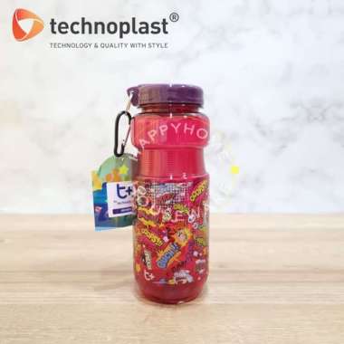 TECHNOPLAST Oops Envio Bottle Sport 800ml | Botol Air Minum Carabiner Envio Merah