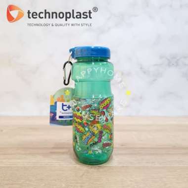 TECHNOPLAST Oops Envio Bottle Sport 800ml | Botol Air Minum Carabiner Envio HIjau