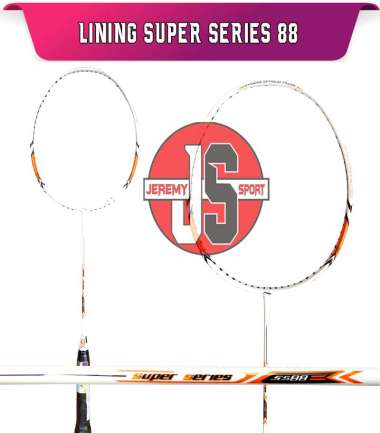 Raket Badminton Lining Super Series 88 - Lining SS 88 Original hitam orange