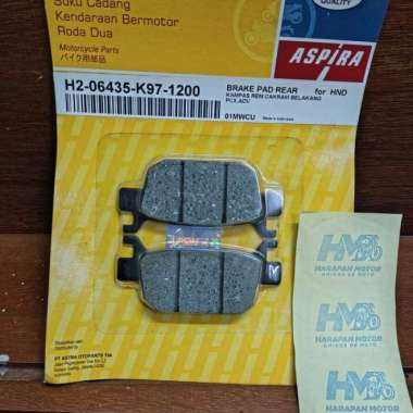 DISK PAD RR KAMPAS REM Belakang PCX ASPIRA H2-06435-K97-1200