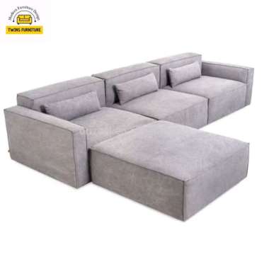 IDEA - furniture ruang tamu sofa L putus minimalis