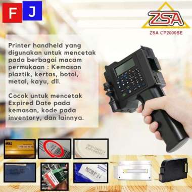 ZSA CP2000SE Printer Pencetak Tanggal kadaluwarsa Expire Date Kemasan Toner