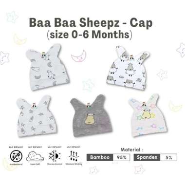 Baabaasheepz Cap / Topi Baabaasheepz Bayi Chef Sage 2-0-6 Bulan