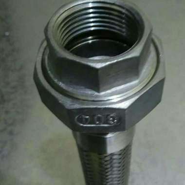 Flexible Hose SS 304 Watermur drat 1 1/2 inchi x Drat Luar 1 1/2" inch