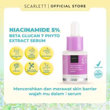 Scarlett Whitening Niacinamide 5% Beta Glucan 7 Phyto Extract Serum
