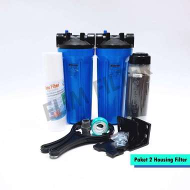 Filter Air Sumur ECO 2 Housing Eugen Blue 10 inch - Sedimen, Manganese Drat 1 inch