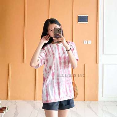 ELLIPSESINC Kaos Oversize Pria & Wanita Shibori Tie Dye PANJANG - OVERSIZED LAVA