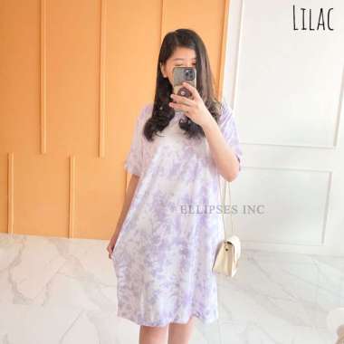 ELLIPSESINC Dress Katun Jumbo Tie Dye XXL LILAC