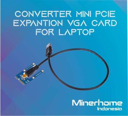 Converter Mini PCIE to Riser VGA External Laptop