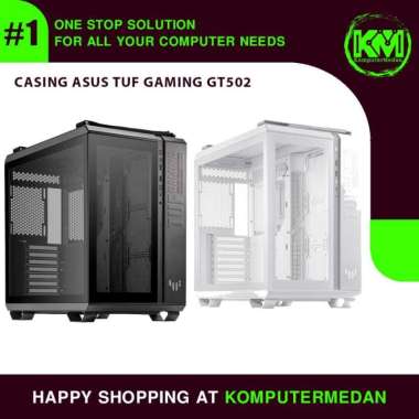CASING PC ASUS TUF GAMING GT502 Black / White Putih