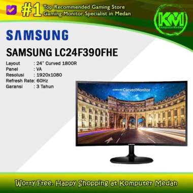 LED Monitor Samsung C24F390FHE 24" Curved