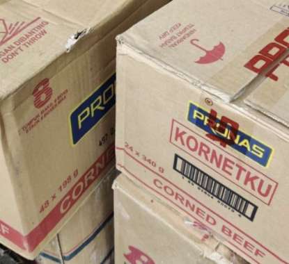 kornet daging sapi kornetku pronas 340 gram dus isi 24 / Kornetku