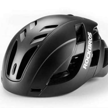 HELM ROADBIKE SEPEDA ROCKBROS MTB LIPAT Hitam