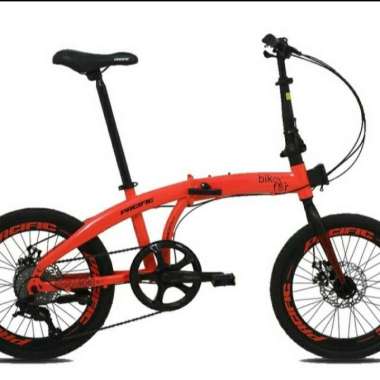 SEPEDA LIPAT PACIFIC 2980 RX 6.8 DISCBRAKE 16INCH GOJEK BLOOD RED