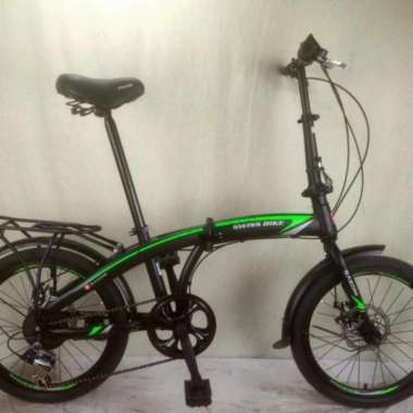 SEPEDA LIPAT SWISS BIKE 20 INCH CAKRAM DISC BRAKE